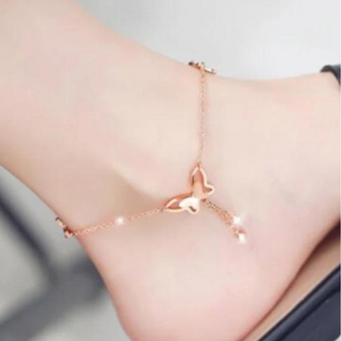 Winged charm Anklet